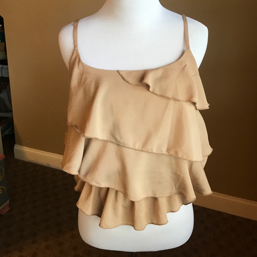 Beige Polyester Top - image 1